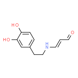 2-Propenal, 3-[[2-(3,4-dihydroxyphenyl)ethyl]amino]-, (E)- (9CI)结构式