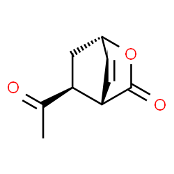 2-Oxabicyclo[2.2.2]oct-5-en-3-one, 8-acetyl-, (1alpha,4alpha,8R*)- (9CI) Structure