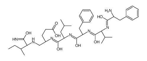 phenylalanyl-valyl-phenylalanyl-psi(methylamino)leucyl-glutamyl-isoleucineamide结构式