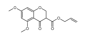 3-allyloxycarbonyl-5,7-dimethoxychroman-4-one结构式