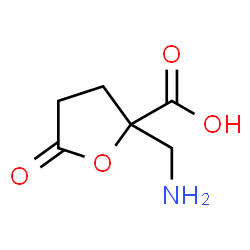 2-Furancarboxylicacid,2-(aminomethyl)tetrahydro-5-oxo-(9CI) structure