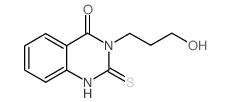 3-(3-羟基丙基)-2-疏基喹唑啉-4(3h)-酮结构式