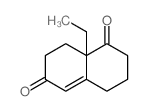 1,6(2H,7H)-Naphthalenedione,8a-ethyl-3,4,8,8a-tetrahydro-结构式