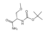 Carbamic acid, [2-amino-1-(methoxymethyl)-2-oxoethyl]-, 1,1-dimethylethyl Structure