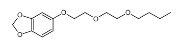 4-[2-(2-Butoxyethoxy)ethoxy]-1,2-(methylenedioxy)benzene结构式