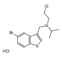 N-[(5-bromo-1-benzothiophen-3-yl)methyl]-N-(2-chloroethyl)propan-2-amine,hydrochloride结构式