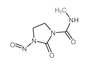 1-Imidazolidinecarboxamide,N-methyl-3-nitroso-2-oxo- Structure