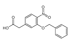 2-(4-nitro-3-phenylmethoxyphenyl)acetic acid结构式