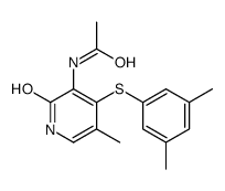 N-[4-(3,5-dimethylphenyl)sulfanyl-5-methyl-2-oxo-1H-pyridin-3-yl]acetamide结构式