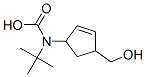 Carbamic acid, [4-(hydroxymethyl)-2-cyclopenten-1-yl]-, 1,1-dimethylethyl结构式