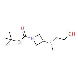 1-BOC-3-[(2-HYDROXYETHYL)METHYLAMINO]-AZETIDINE结构式