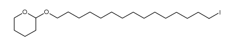 15-iodo-1-(2-tetrahydropyranyloxy)pentadecane结构式