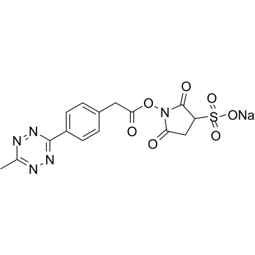 Methyltetrazine-Sulfo-NHS ester sodium结构式