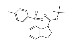 1-(tert-Butoxycarbonyl)-7-[(4-methylphenyl)sulfonyl]indoline结构式