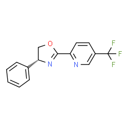 (R)-4-苯基-2-(5-(三氟甲基)吡啶-2-基)-4,5-二氢噁唑结构式