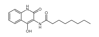 N-(4-hydroxy-2-oxo-1,2-dihydroquinolin-3-yl)octanamide Structure
