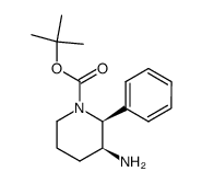 (2S,3S)-3-Amino-1-tert-butoxycarbonyl-2-phenylpiperidine Structure