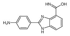 2-(4-aminophenyl)-1H-benzimidazole-4-carboxamide Structure