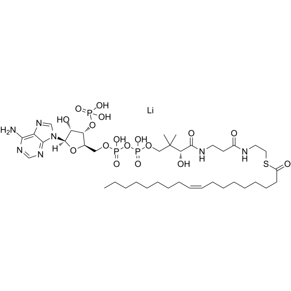 油酰辅酶 A 锂盐结构式