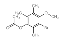 (3-bromo-4-methoxy-2,5,6-trimethyl-phenyl) acetate结构式