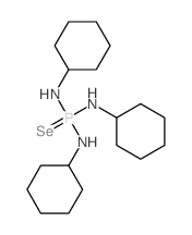Phosphoroselenoic triamide,N,N',N''-tricyclohexyl- (8CI) structure