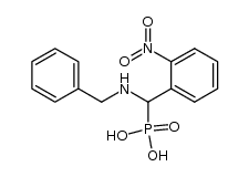 1-(N-benzylamino)-2-nitrobenzylphosphonic acid结构式