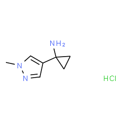 1-(1-甲基-1H-吡唑-4-基)环丙胺盐酸盐结构式