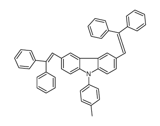 3,6-bis(2,2-diphenylethenyl)-9-(4-methylphenyl)carbazole结构式