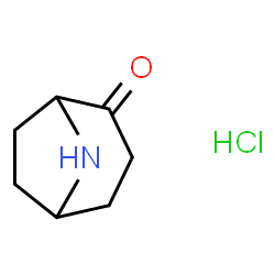 8-氮杂双环[3.2.1]辛烷-2-酮盐酸盐结构式