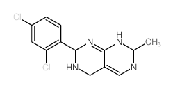 Pyrimido[4,5-d]pyrimidine,2-(2,4-dichlorophenyl)-1,2,3,4-tetrahydro-7-methyl-结构式