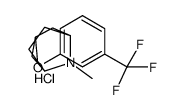 8-methyl-3-[3-(trifluoromethyl)phenoxy]-8-azabicyclo[3.2.1]octane,hydrochloride Structure