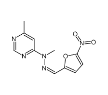 N,6-dimethyl-N-[(E)-(5-nitrofuran-2-yl)methylideneamino]pyrimidin-4-amine Structure