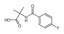 Alanine,N-(4-fluorobenzoyl)-2-methyl- structure