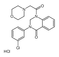 3-(3-chlorophenyl)-1-(2-morpholin-4-ylacetyl)-2H-quinazolin-4-one,hydrochloride结构式