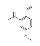 Benzenamine, 2-ethenyl-5-methoxy-N-methyl- (9CI) structure