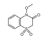 4-Methoxy-2H-1,4-benzothiazin-3(4H)-one 1,1-dioxide结构式