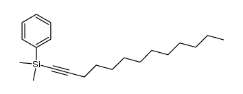 dimethyl(phenyl)(tridec-1-yn-1-yl)silane结构式