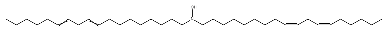 9,12-Octadecadien-1-amine, N-hydroxy-N-(9Z,12Z)-9,12-octadecadien-1-yl-, (9Z,12Z)-结构式