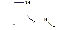 (2R)-3,3-difluoro-2-methyl-azetidine;hydrochloride Structure