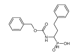 (1-{[(benzyloxy)carbonyl]amino}-3-phenylpropyl)phosphinic acid Structure