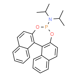 (11bR)- N,N-bis(1-methylethyl)-Dinaphtho[2,1-d:1',2'-f][1,3,2]dioxaphosphepin-4-amine Structure