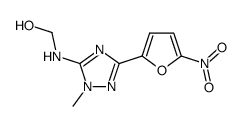 [[1-Methyl-3-(5-nitro-2-furyl)-1H-1,2,4-triazol-5-yl]amino]methanol结构式