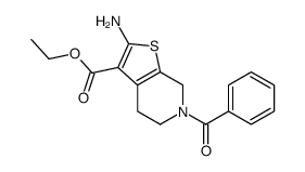 ETHYL 2-AMINO-6-BENZOYL-4,5,6,7-TETRAHYDROTHIENO[2,3-C]PYRIDINE-3-CARBOXYLATE structure