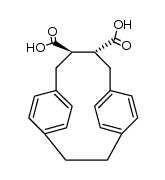 rac.trans-2.3-Dicarboxy-[2.4]paracyclophan Structure