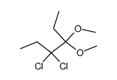 3,3-dichloro-4,4-dimethoxyhexane Structure