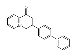 Crotonophenone,3-(4-biphenylyl)-4-bromo- (8CI) Structure