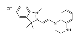 4-[(2E)-2-(1,3,3-trimethylindol-2-ylidene)ethylidene]-2,3-dihydro-1H-quinoxalin-4-ium,chloride Structure