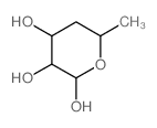 D-xylo-Hexopyranose,4,6-dideoxy- Structure