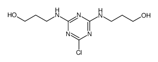 3,3'-(6-chloro-[1,3,5]triazine-2,4-diyldiamino)-bis-propan-1-ol结构式