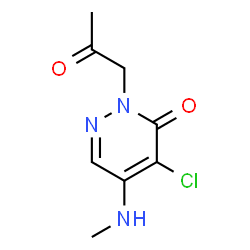 4-Chloro-5-(methylamino)-2-(2-oxopropyl)-3(2H)-pyridazinone Structure